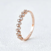 0.17CTW Round Brilliant Cut Unique Anniversary Wedding Band Mapple Gems